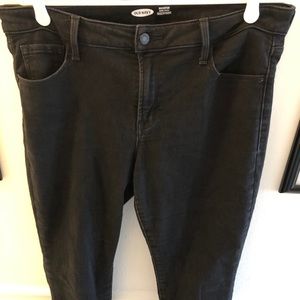 Old Navy Super Skinny Rockstar Black Jeans